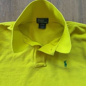 Polo by Ralph Lauren Bright Yellow Short Sleeved Shirt L 14-16